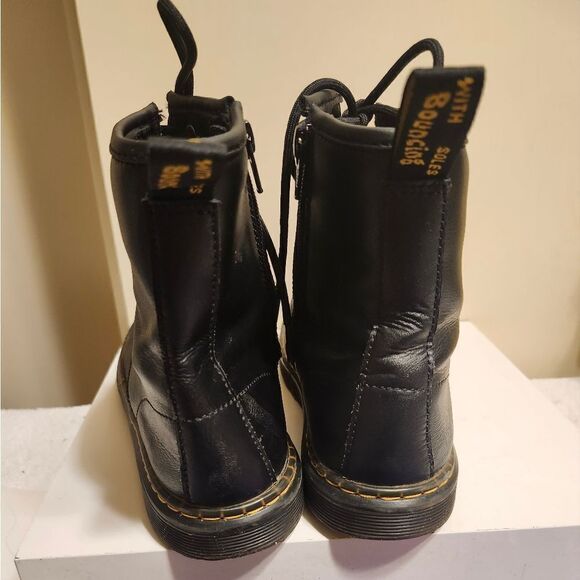 Dr. "Doc" Martens "Zavala" Black Leather Combat Boots Womens sz. 7/38 Ret.$225 - Picture 9 of 11